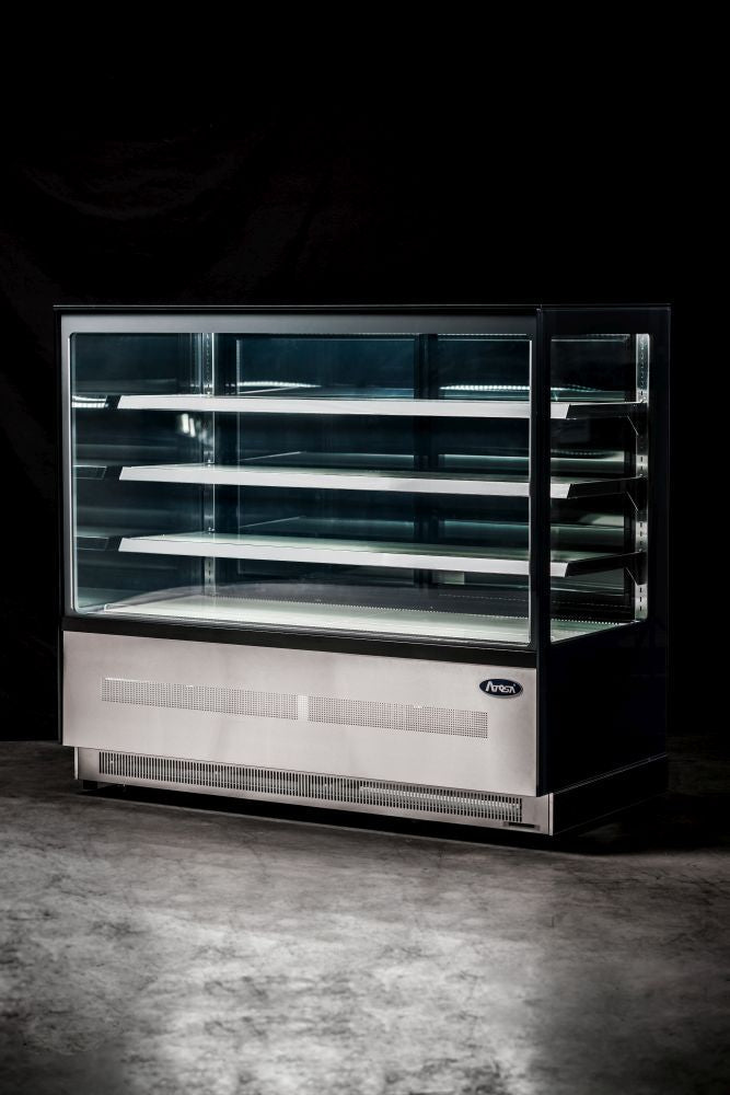 Atosa Upright Square Cake Showcase 900 Mm WDF097Z - Commercial Kitchen Appliances