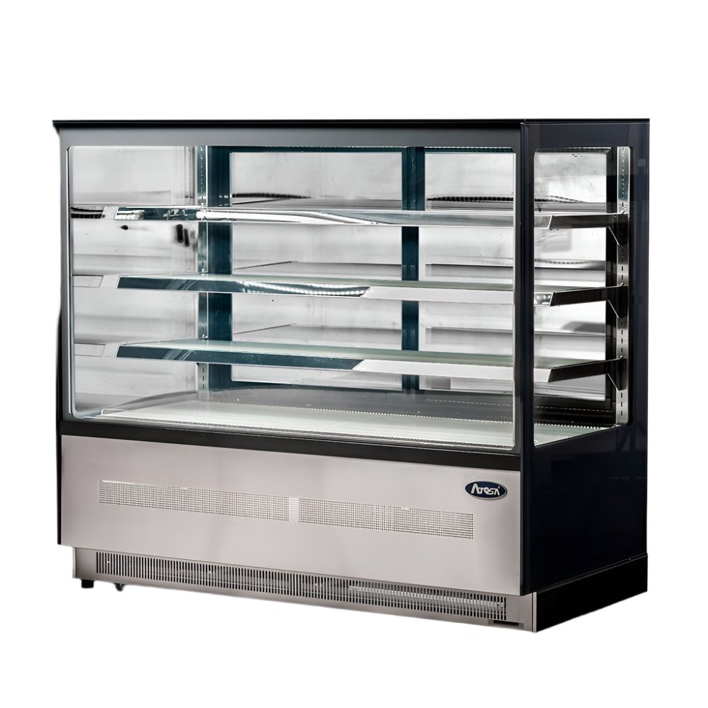 Atosa Upright Square Cake Showcase 900 Mm WDF097Z - Commercial Kitchen Appliances