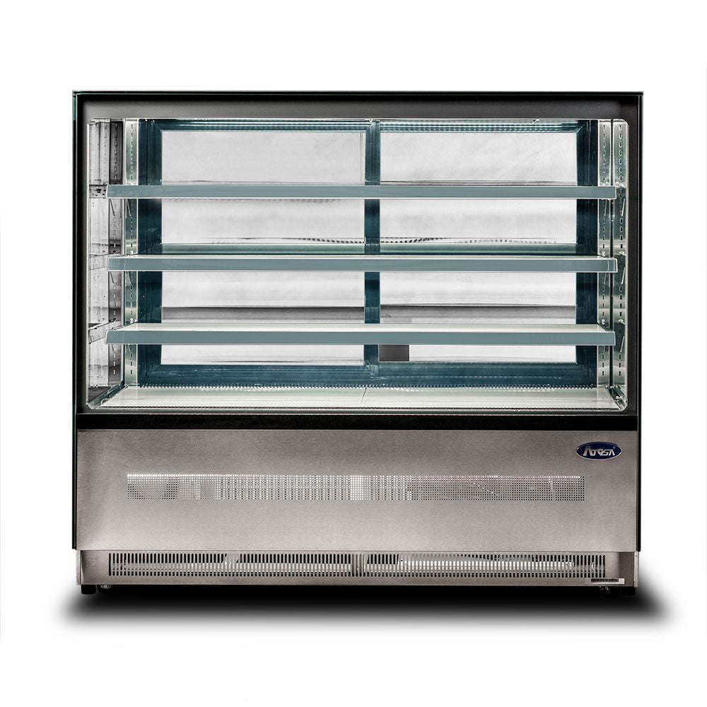 Atosa Upright Square Cake Showcase 900 Mm WDF097Z - Commercial Kitchen Appliances
