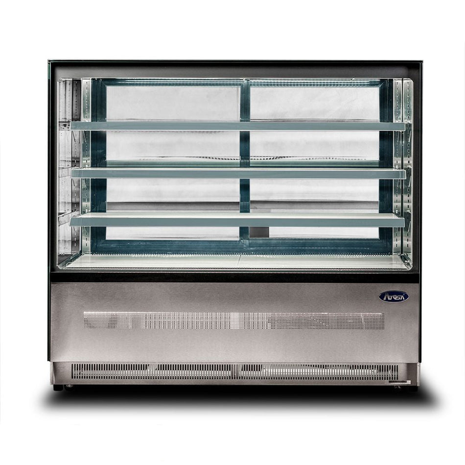 Atosa Upright Square Cake Showcase 900 Mm WDF097Z - Commercial Kitchen Appliances