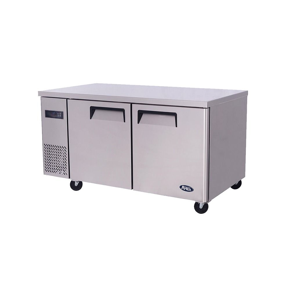 Atosa YPF9027 2 Door Undercounter Freezer 270L 1200mm 700mm Deep - Commercial Kitchen Appliances
