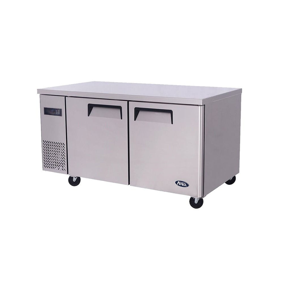 Atosa YPF9027 2 Door Undercounter Freezer 270L 1200mm 700mm Deep - Commercial Kitchen Appliances