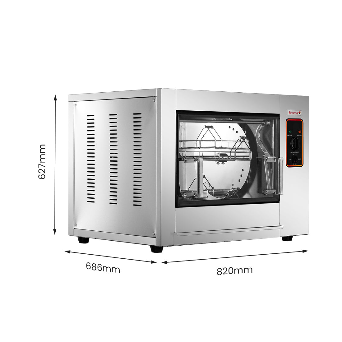 Benchstar Compact Basket Rotisserie YXD - 266E - Commercial Kitchen Appliances