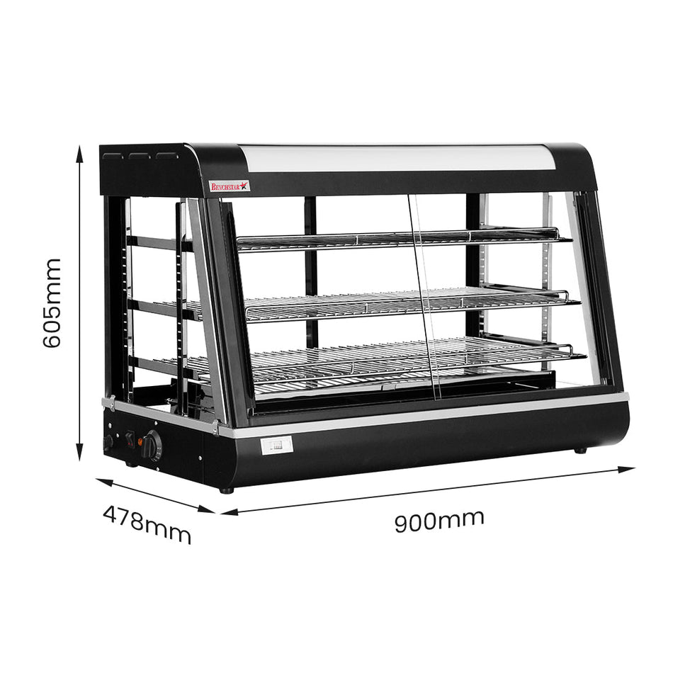 Benchstar F.E.D Pie Warmer & Hot Food Display 900X440X610 PW - RT/900/1E - Commercial Kitchen Appliances