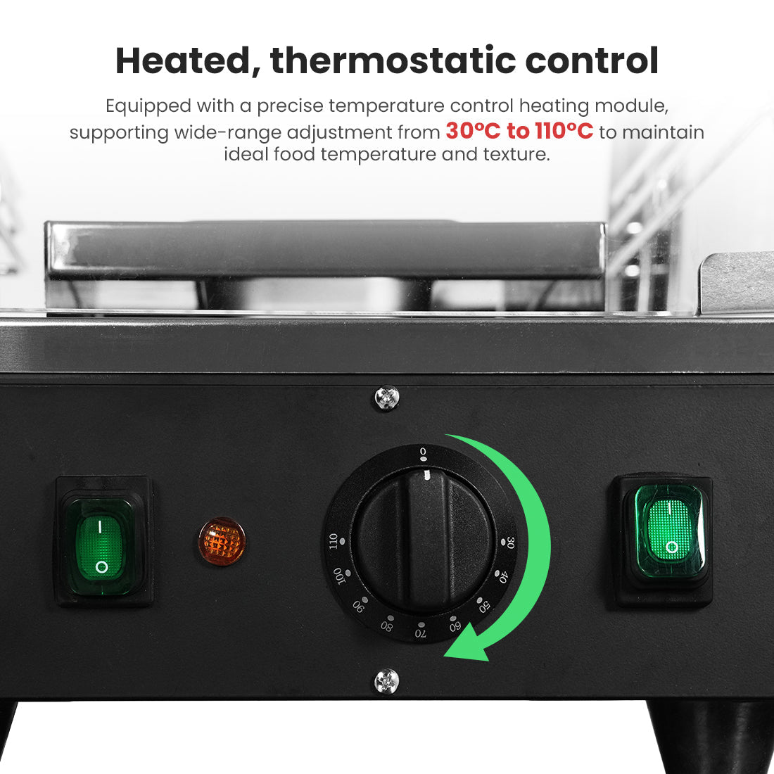 Benchstar F.E.D Pie Warmer & Hot Food Display 900X440X610 PW - RT/900/1E - Commercial Kitchen Appliances