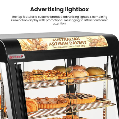 Benchstar F.E.D Pie Warmer & Hot Food Display 900X440X610 PW - RT/900/1E - Commercial Kitchen Appliances