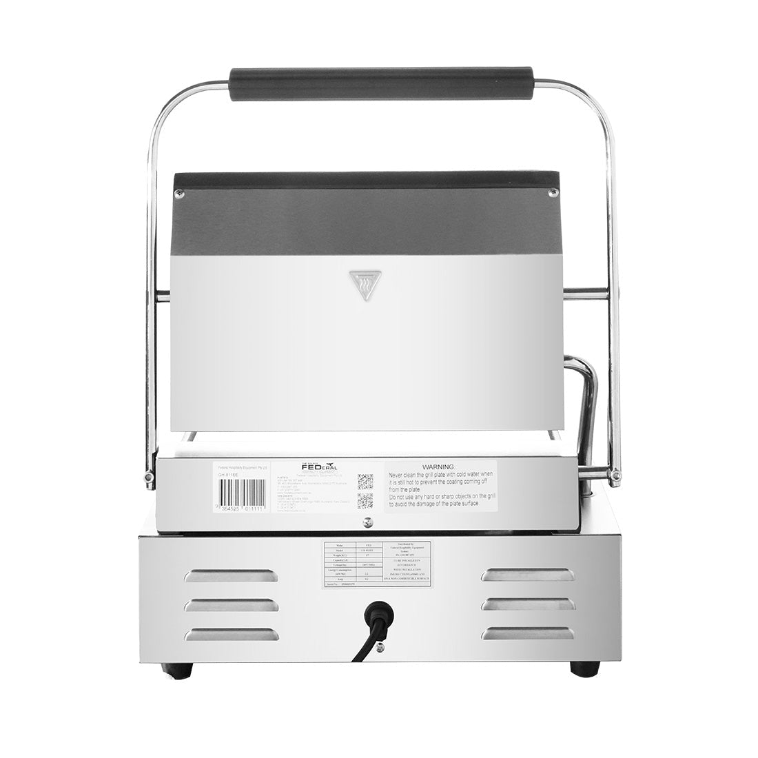 Benchstar Large Single Contact Grill GH - 811EE - Commercial Kitchen Appliances