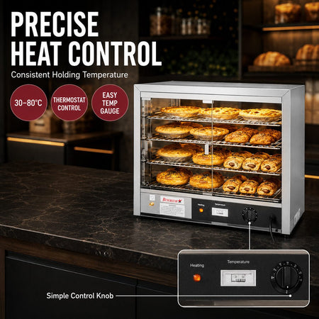 Benchstar Pie Warmer & Hot Food Display DH-805E - Commercial Kitchen Appliances