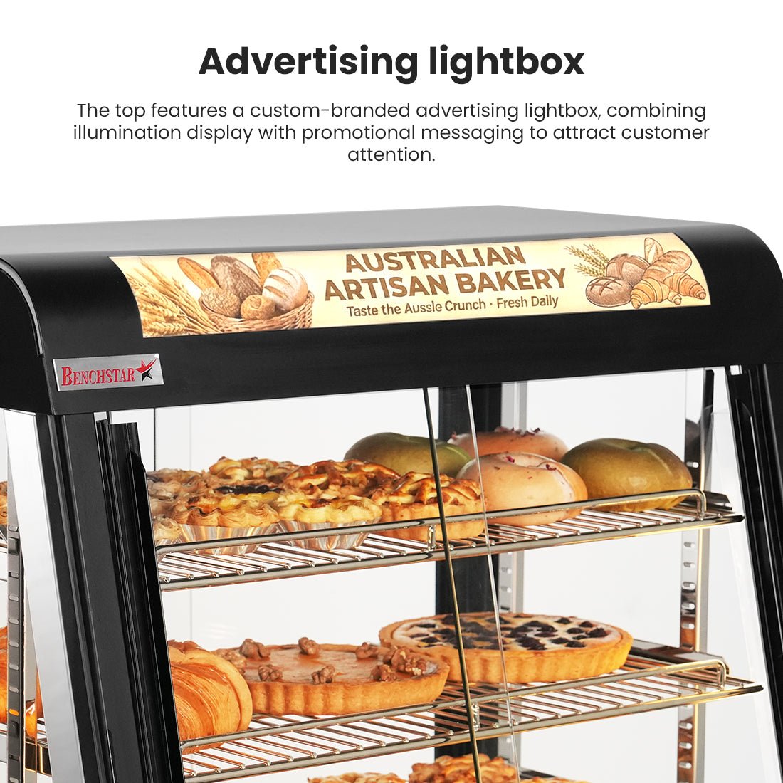 Benchstar Pie Warmer & Hot Food Display PW - RT/660/TGE - Commercial Kitchen Appliances