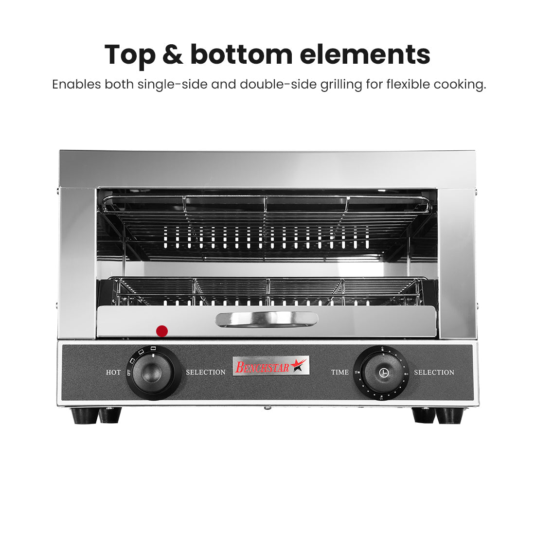 Benchstar Single Infrared Quartz Element Salamander Griller Toaster And Timer QT-1 - Commercial Kitchen Appliances