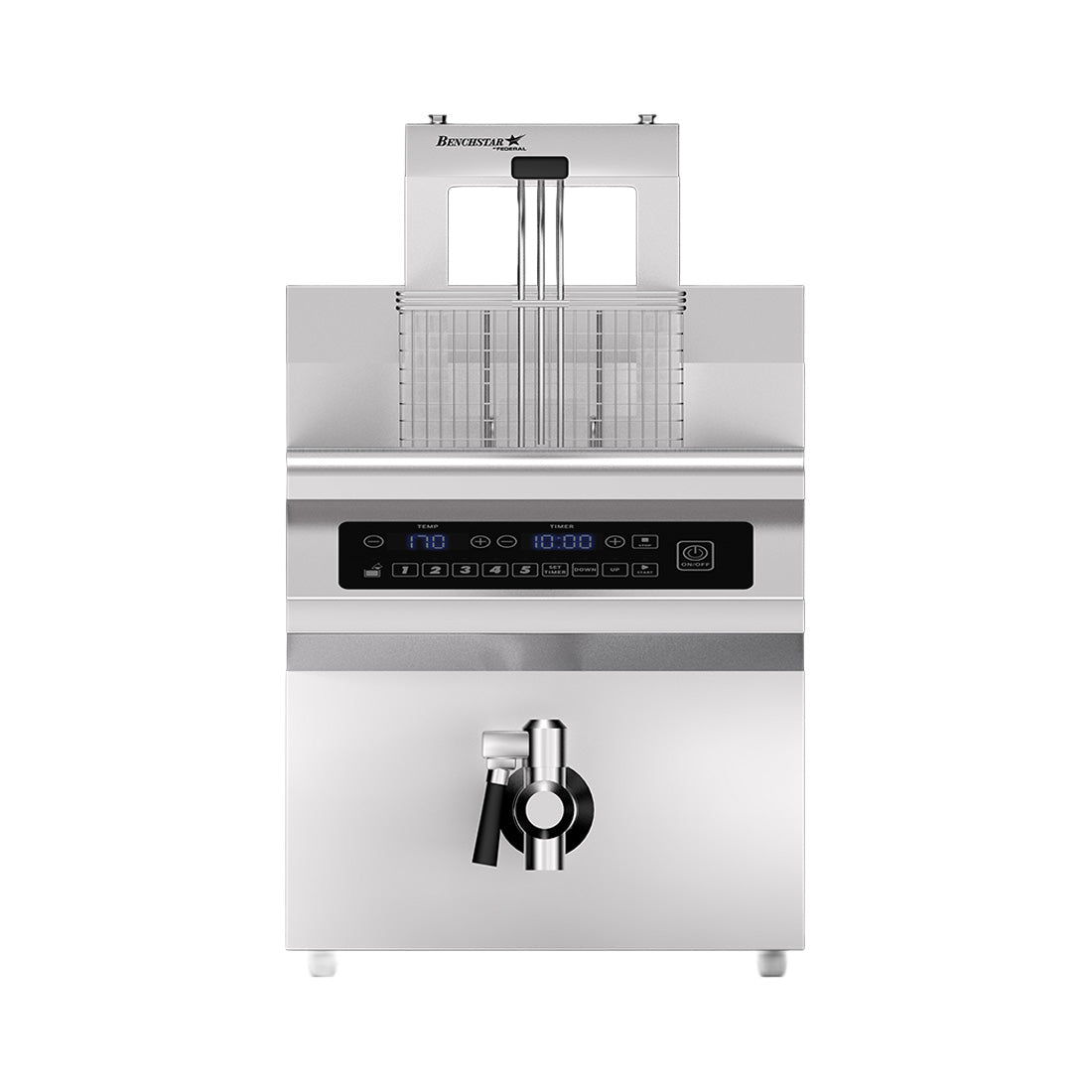 Benchstar Single Tank Auto Lifting Induction Fryer - IF3500S - AL - Commercial Kitchen Appliances