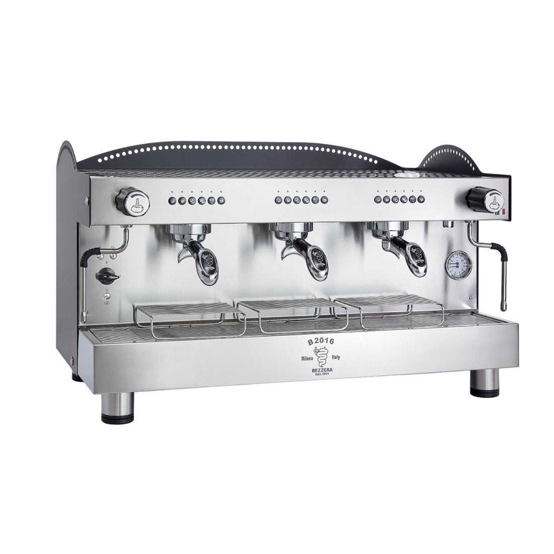 Bezzera 3L Black 3-Group Professional Espresso Machine BZB2016B3DE - Commercial Kitchen Appliances