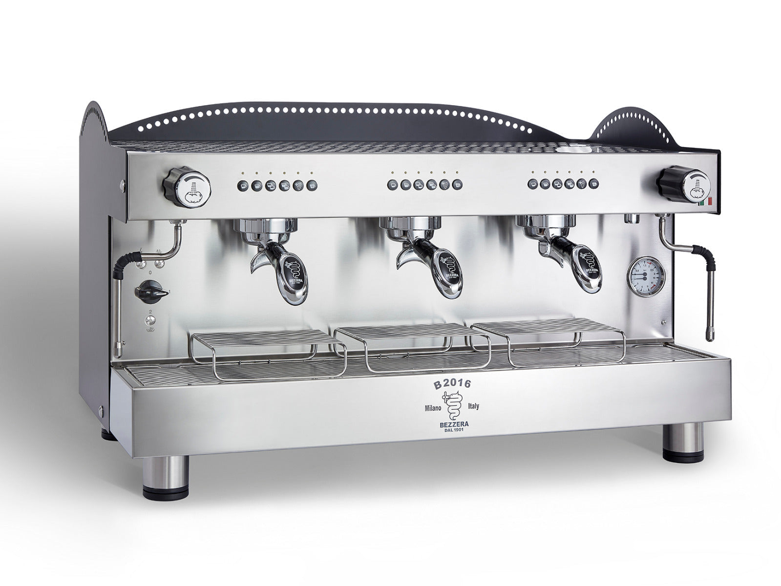 Bezzera 3L Black 3-Group Professional Espresso Machine BZB2016B3DE - BZB2016B3DE