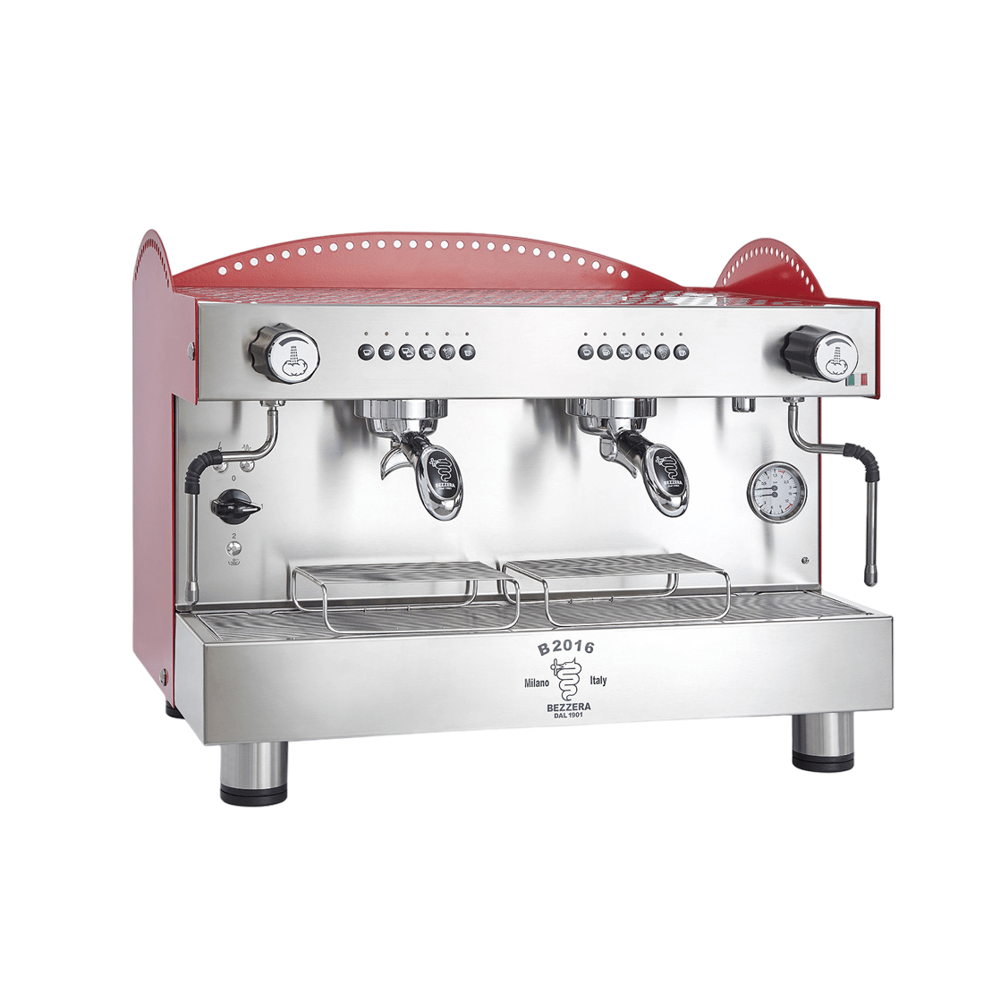 Bezzera 3L Red 2 - Group Professional Espresso Machine BZB2016R2DE - Commercial Kitchen Appliances