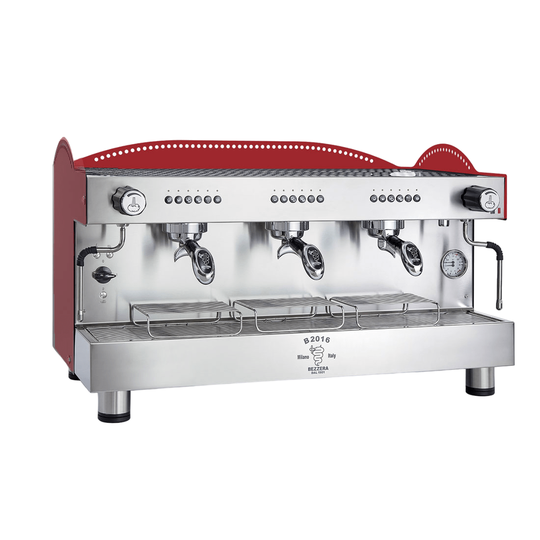 Bezzera 3L Red 3 - Group Professional Espresso Machine BZB2016R3DE - Commercial Kitchen Appliances
