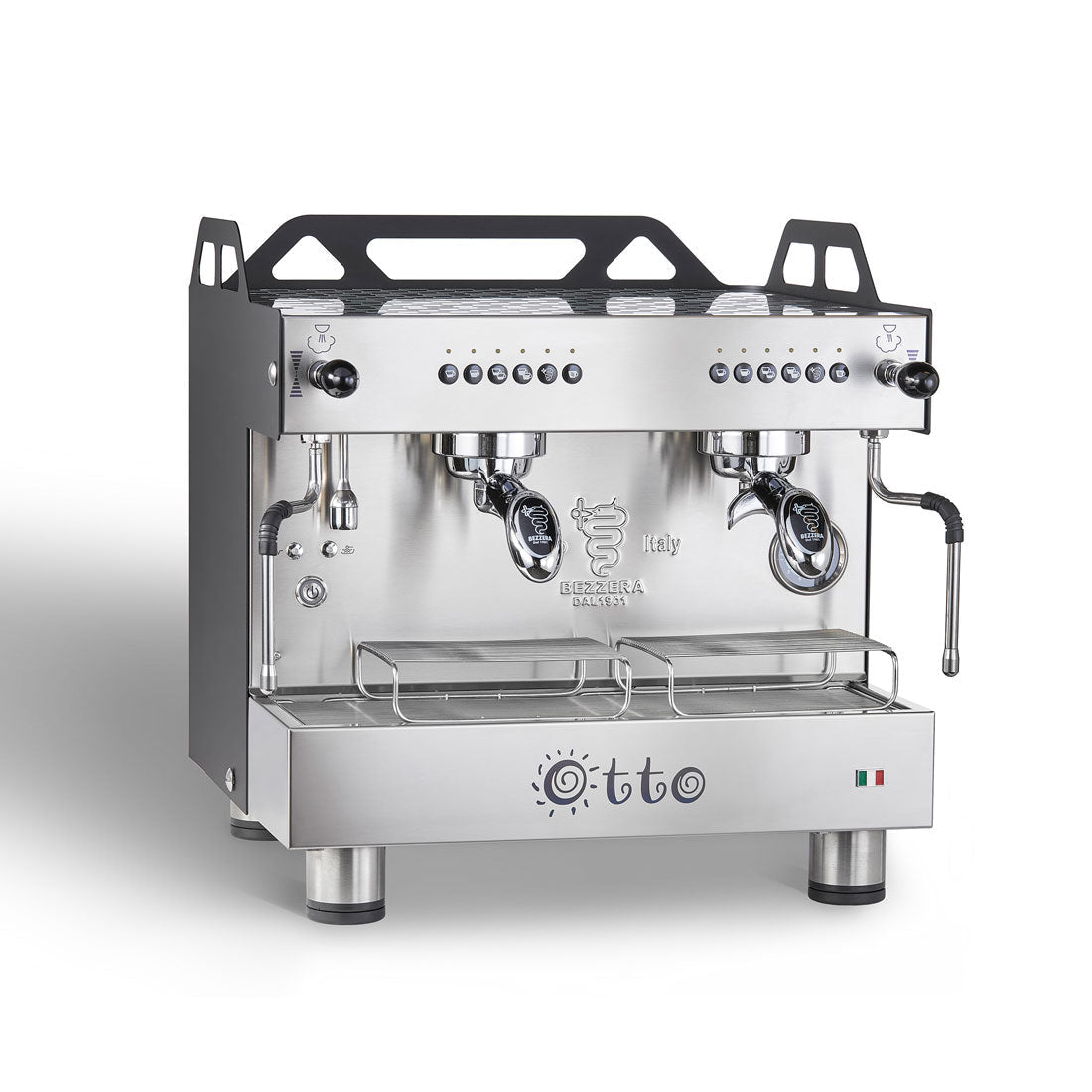 Bezzera Otto Black Compact 2 Group Espresso Machine BZOTTOCDE2IB1 - Commercial Kitchen Appliances
