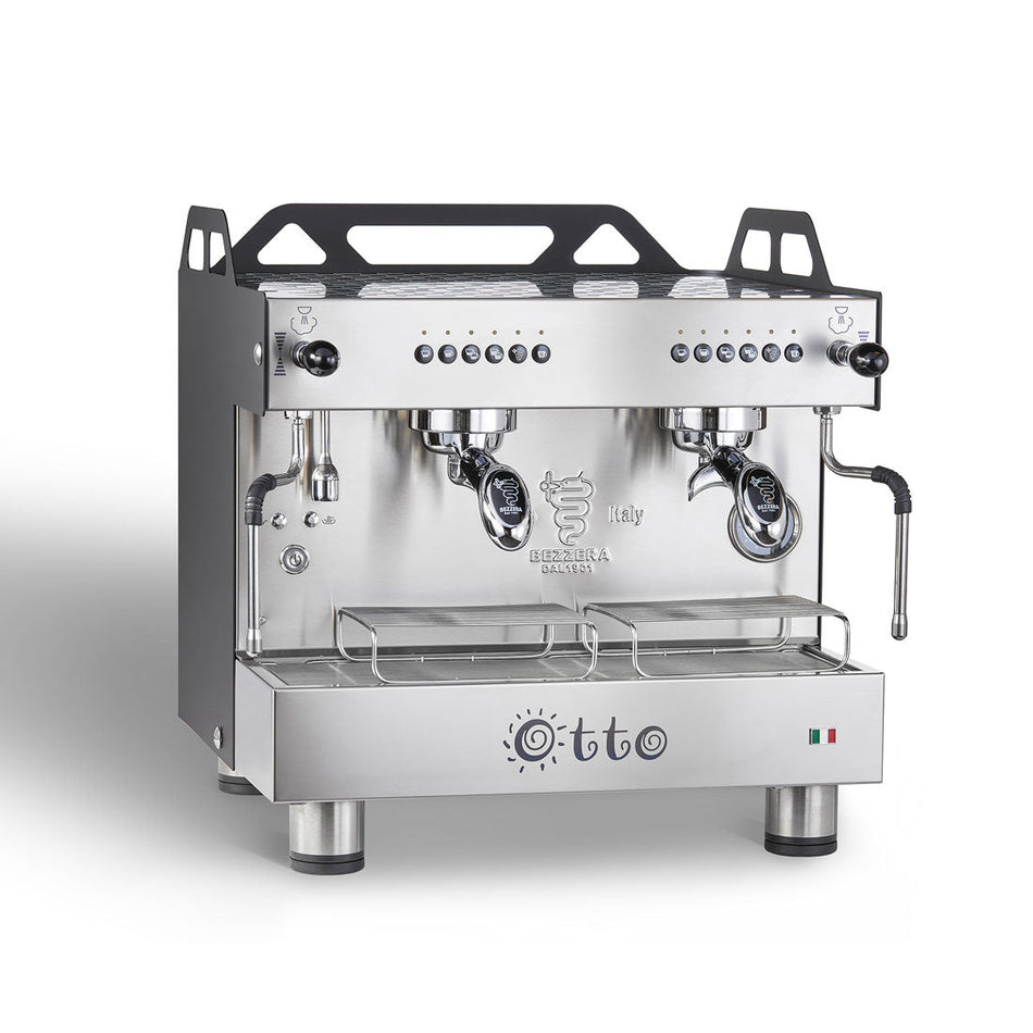 Bezzera Otto Black Compact 2 Group Espresso Machine BZOTTOCDE2IB1 - Commercial Kitchen Appliances