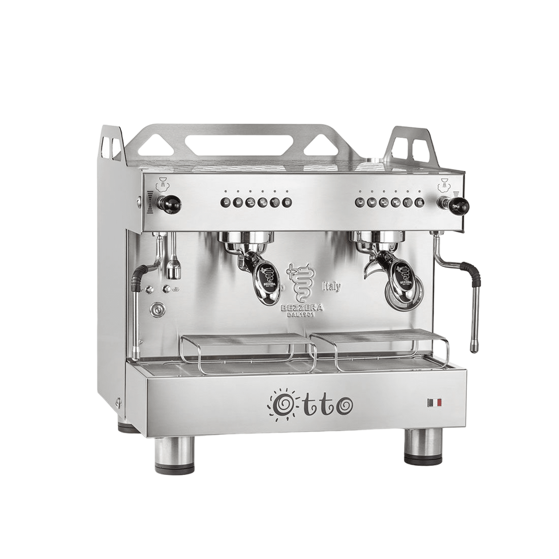 Bezzera Otto Silver Compact 2 Group Espresso Machine BZOTTOCDE2IS1 - Commercial Kitchen Appliances