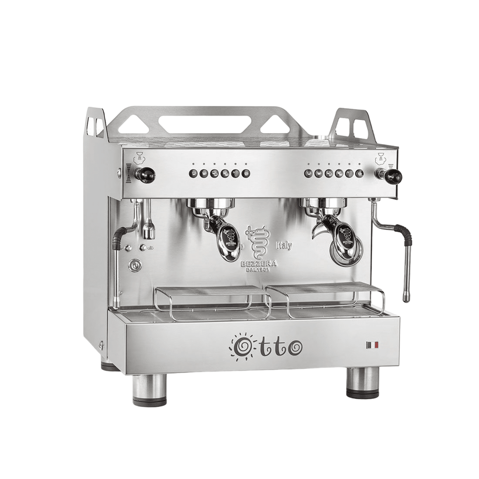 Bezzera Otto Silver Compact 2 Group Espresso Machine BZOTTOCDE2IS1 - Commercial Kitchen Appliances