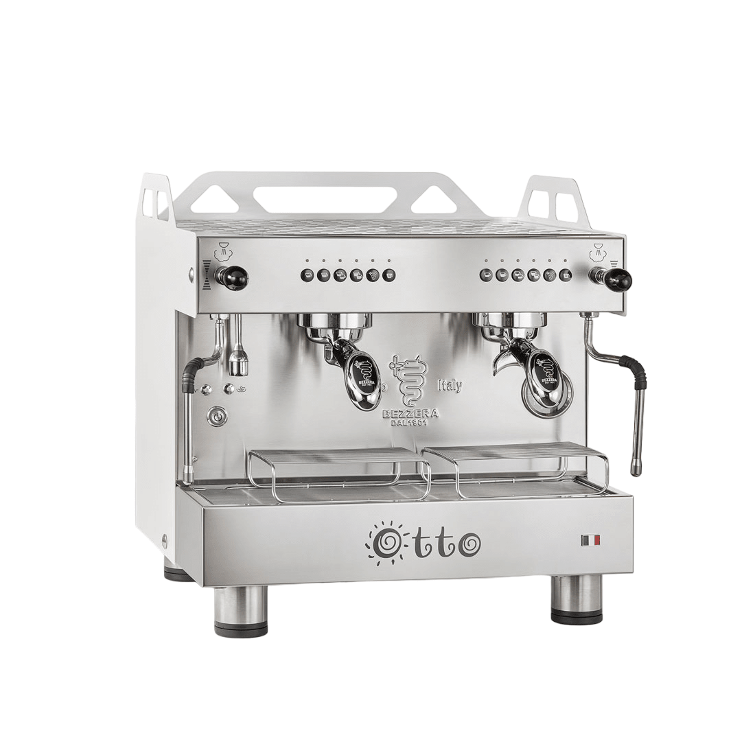 Bezzera OTTO White Compact 2 Group Espresso Machine BZOTTOCDE2IW1 - Commercial Kitchen Appliances