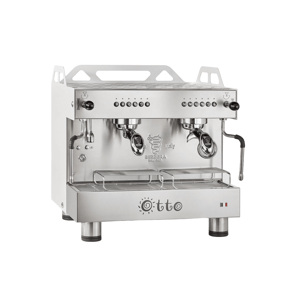 Bezzera OTTO White Compact 2 Group Espresso Machine BZOTTOCDE2IW1 - Commercial Kitchen Appliances