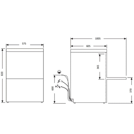 BLAST WASH Underbench Dishwasher - AT50U - Commercial Kitchen Appliances