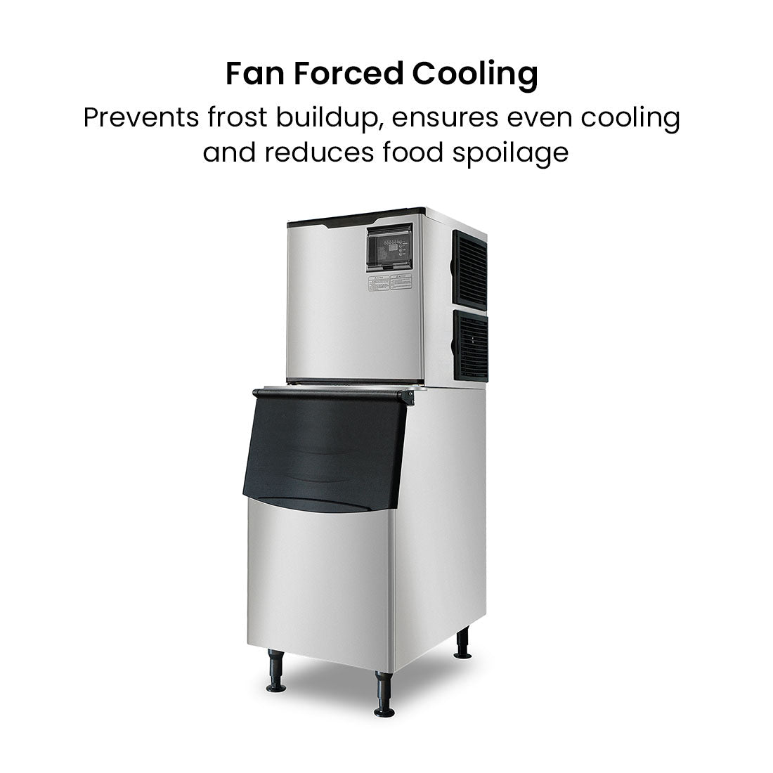 Blizzard SN-700P air-cooled cube ice maker — view 5