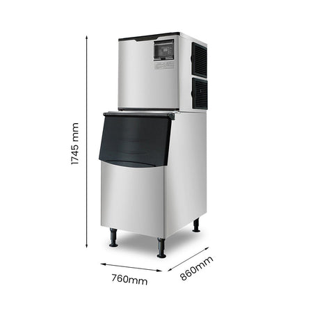 Blizzard SN-700P air-cooled cube ice maker — view 2