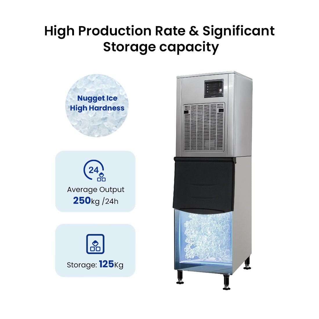 Blizzard Chewblet/Nugget Ice Maker 250Kg SN - 258N - Commercial Kitchen Appliances