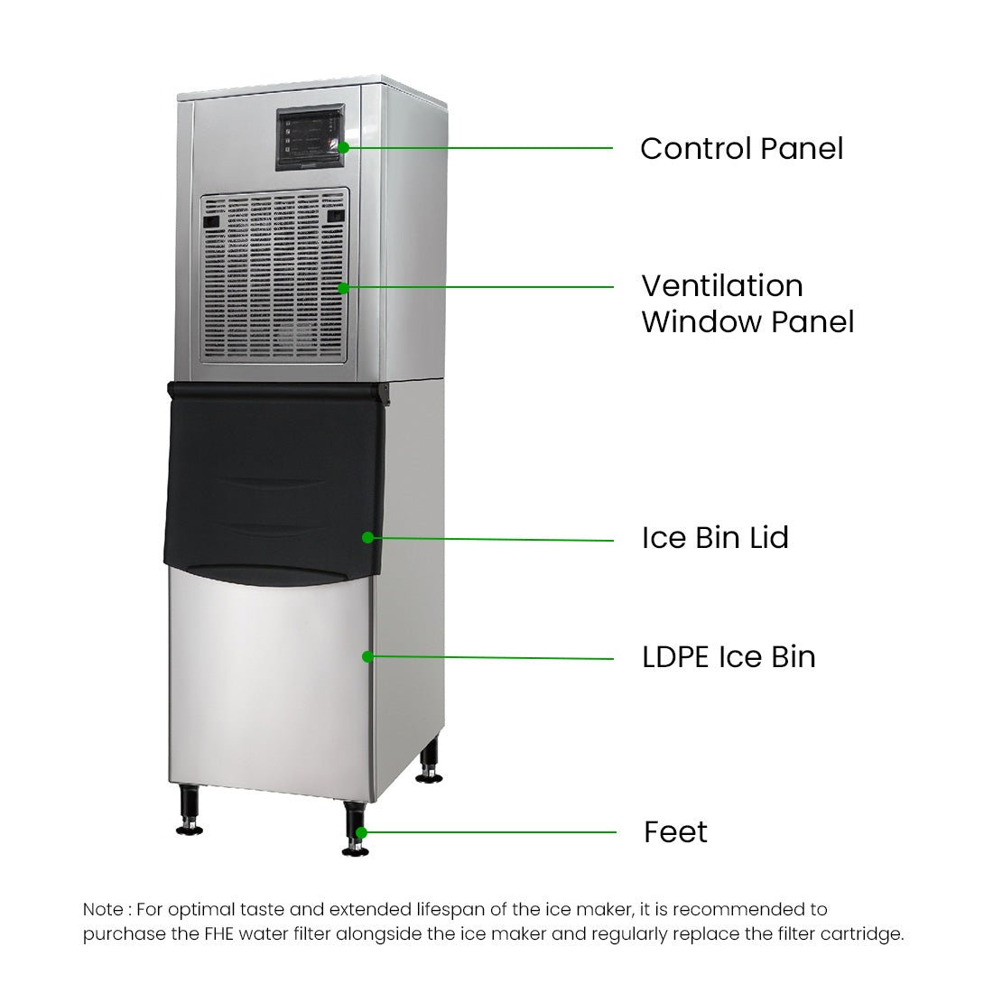 Blizzard Granular Ice Maker 250Kg SN - 258F - Commercial Kitchen Appliances
