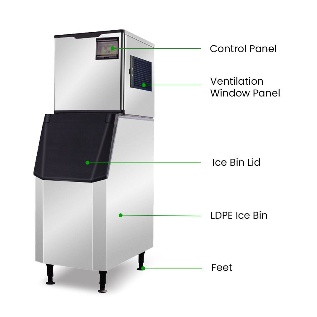 Blizzard Professional Crescent Ice Maker 145Kg/ 24hrs SN - 145C - Commercial Kitchen Appliances