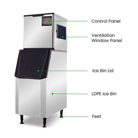 Blizzard Professional Crescent Ice Maker 145Kg/ 24hrs SN - 145C - Commercial Kitchen Appliances