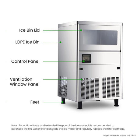 Blizzard Professional Ice Maker SN - 80C - Commercial Kitchen Appliances