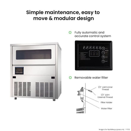 Blizzard Professional Ice Maker SN - 80C - Commercial Kitchen Appliances