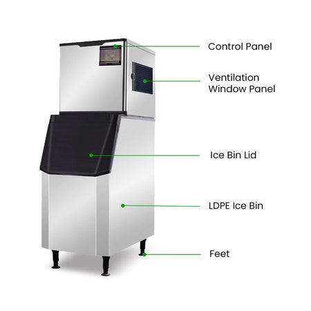 Blizzard SN-280C Professional Crescent Ice Maker 280kg/24h - Commercial Kitchen Appliances
