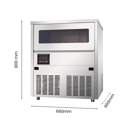 Blizzard Under Bench Cube Ice Maker Air Cooled SN - 81B - Commercial Kitchen Appliances