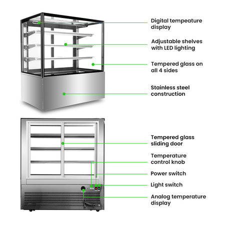 Bonvue 1200mm Heated Display Cabinet - H - SF840V - Commercial Kitchen Appliances