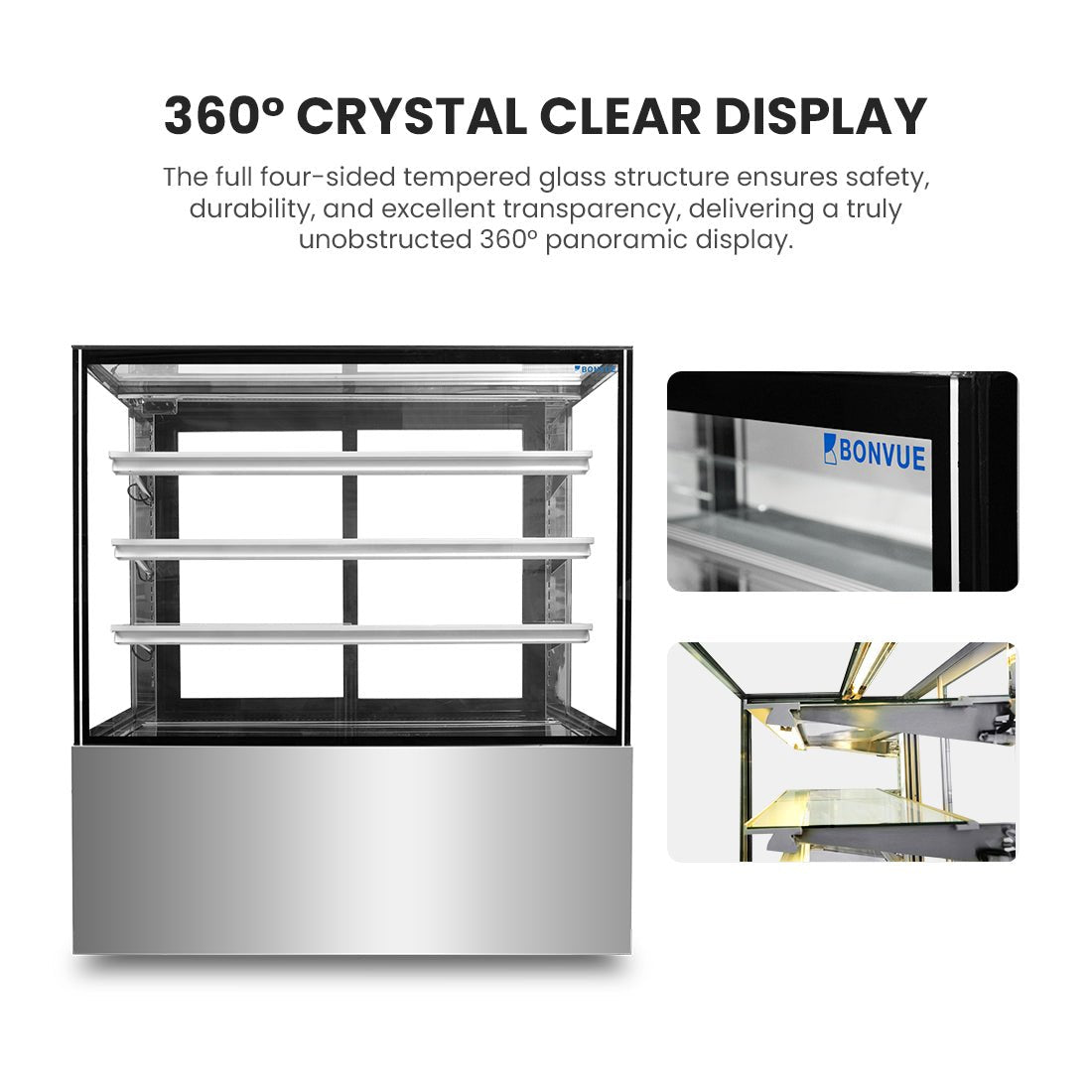 Bonvue 1200mm Heated Display Cabinet - H - SF840V - Commercial Kitchen Appliances