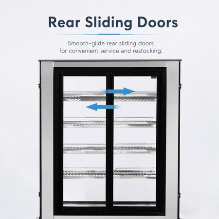 Bonvue 420L Deluxe Chilled Cake Display Cabinet Fridge SLP830C - Commercial Kitchen Appliances