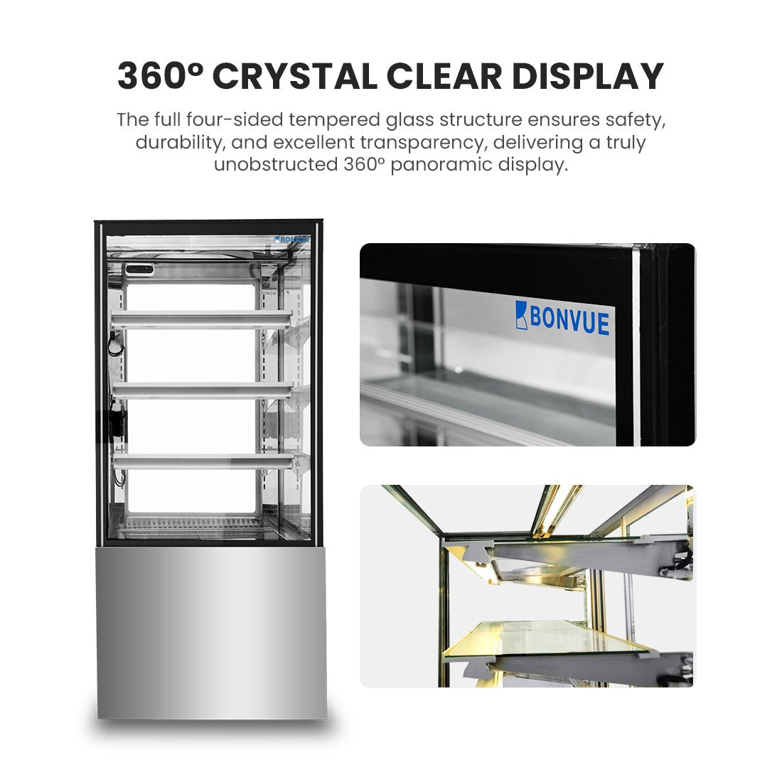 Bonvue 600mm Heated Display Cabinet - H - SF820V - Commercial Kitchen Appliances