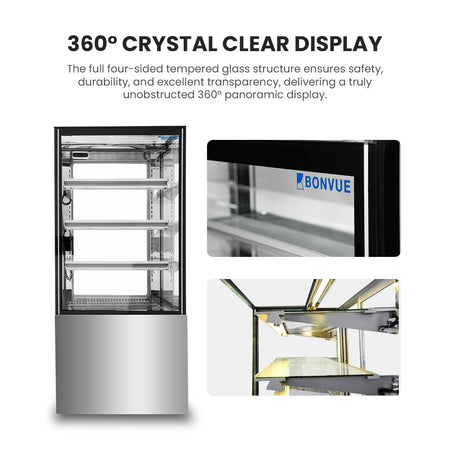 Bonvue 600mm Heated Display Cabinet - H - SF820V - Commercial Kitchen Appliances