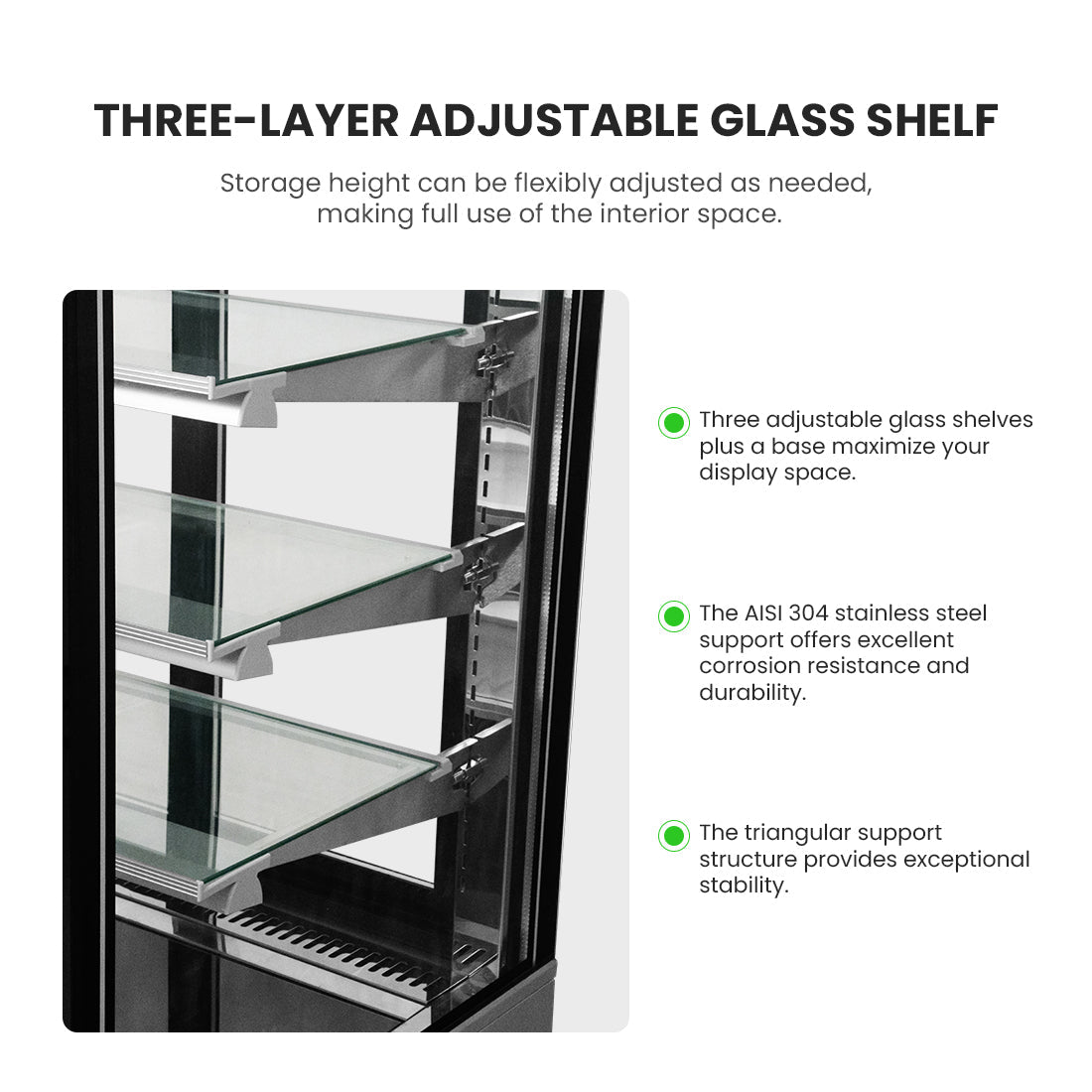 Bonvue 600mm Heated Display Cabinet - H - SF820V - Commercial Kitchen Appliances