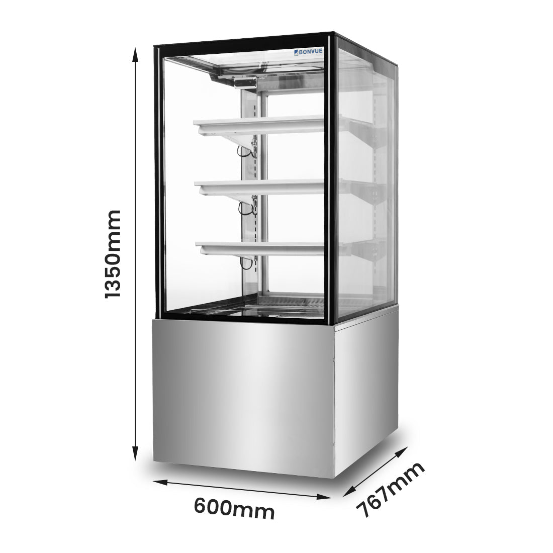 Bonvue 600mm Heated Display Cabinet - H - SF820V - Commercial Kitchen Appliances