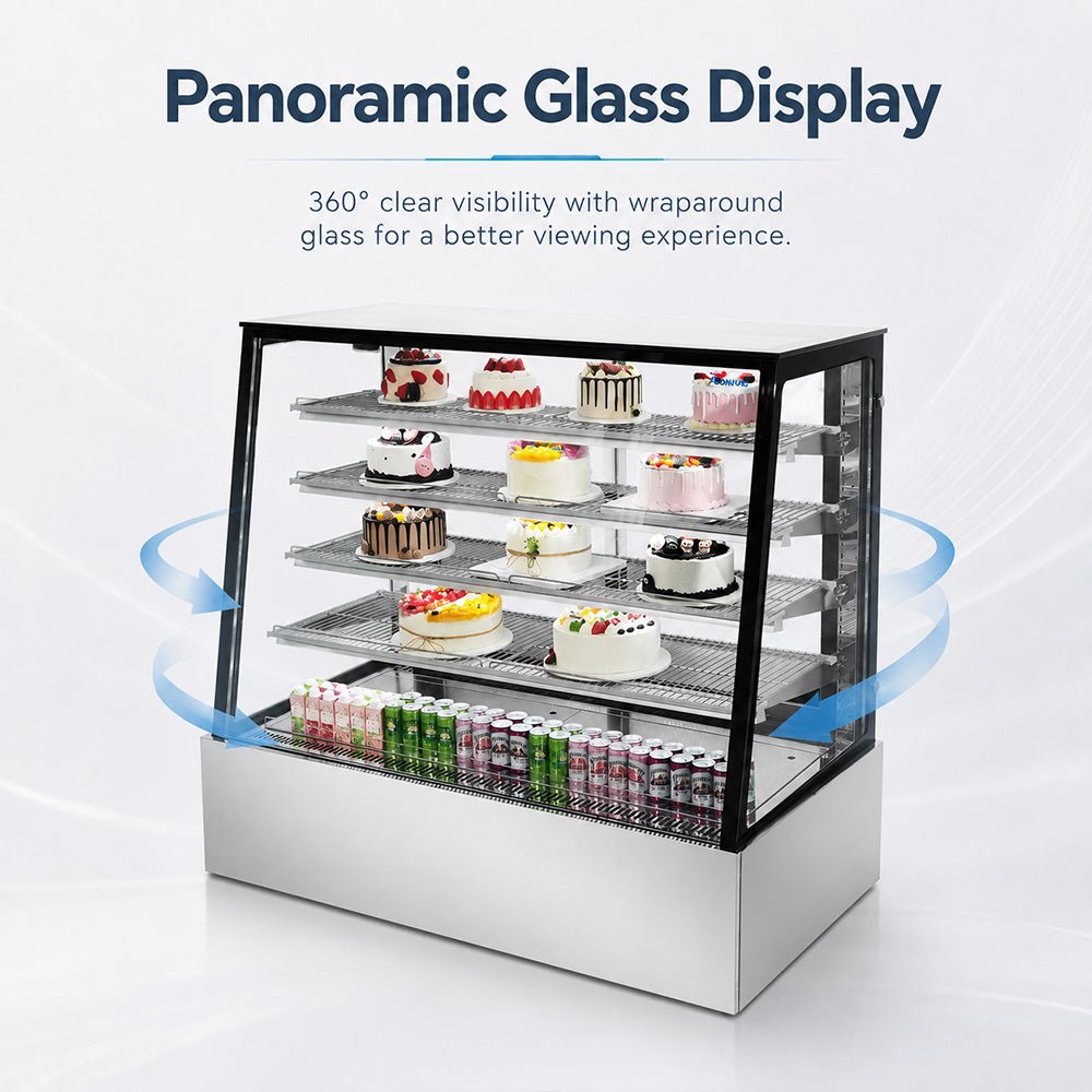Bonvue 870L Deluxe Chilled Cake Display Cabinet Fridge 1800X800X1350 SLP860C - Commercial Kitchen Appliances