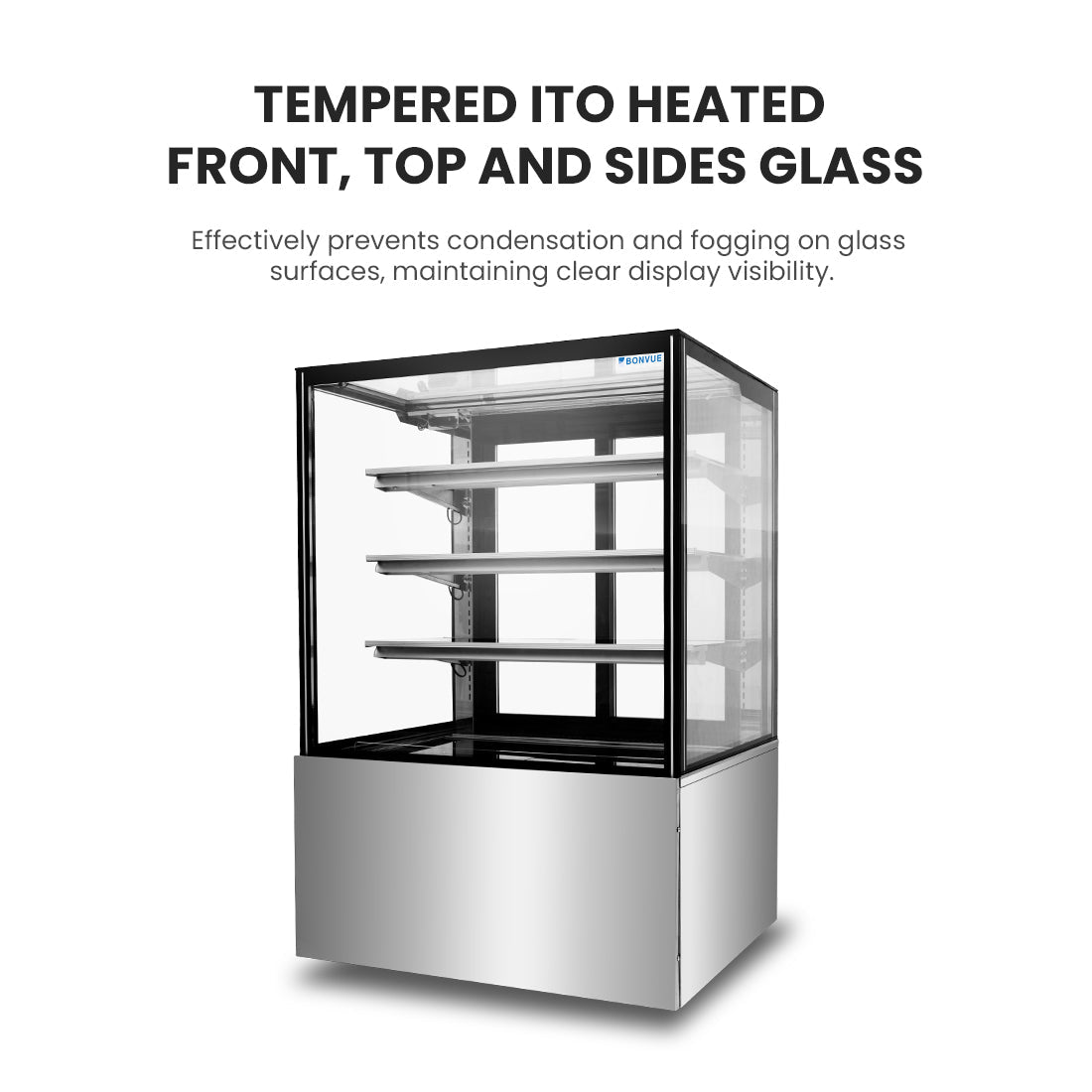 Bonvue 900mm Heated Display Cabinet - H - SF830V - Commercial Kitchen Appliances