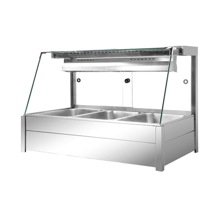 Bonvue Angled Countertop Wet and Dry Bain Marie BM11TC - Commercial Kitchen Appliances