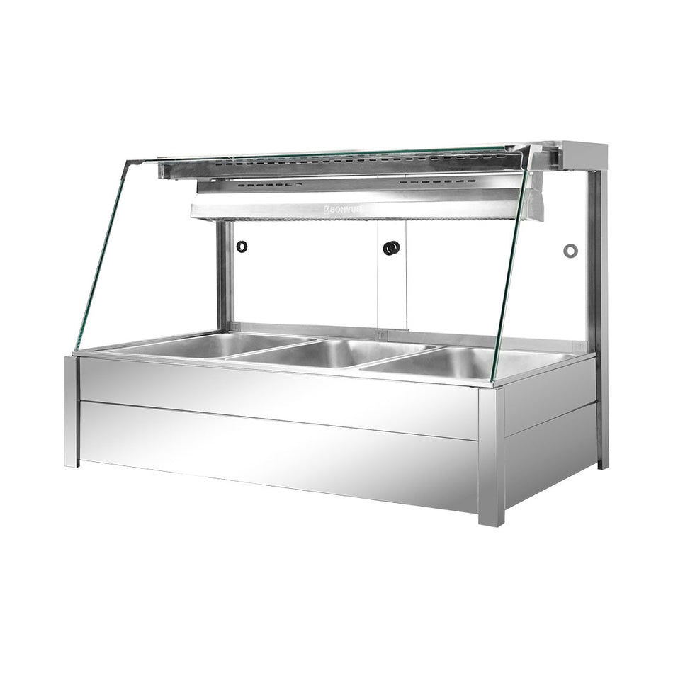 Bonvue Angled Countertop Wet and Dry Bain Marie BM11TC - Commercial Kitchen Appliances