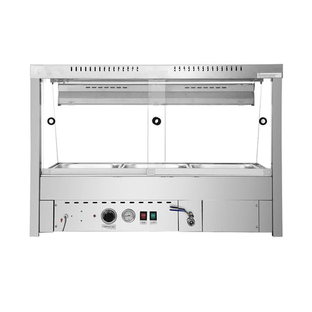 Bonvue Angled Countertop Wet and Dry Bain Marie BM11TC - Commercial Kitchen Appliances