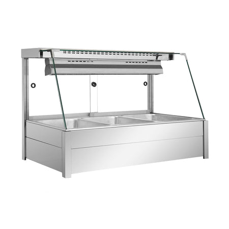 Bonvue Angled Countertop Wet and Dry Bain Marie BM11TC - Commercial Kitchen Appliances