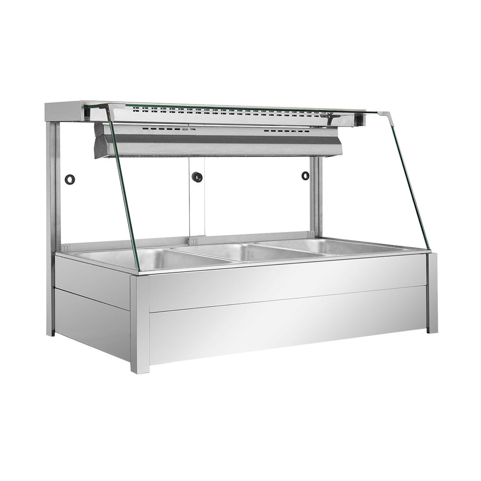 Bonvue Angled Countertop Wet and Dry Bain Marie BM11TC - Commercial Kitchen Appliances